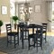 International Concepts 36 in. x 36 in. Counter Height Table with 4 Emily Counter Height Stools - 5 Piece Set K46-3636-S6172-4 - alternate 1